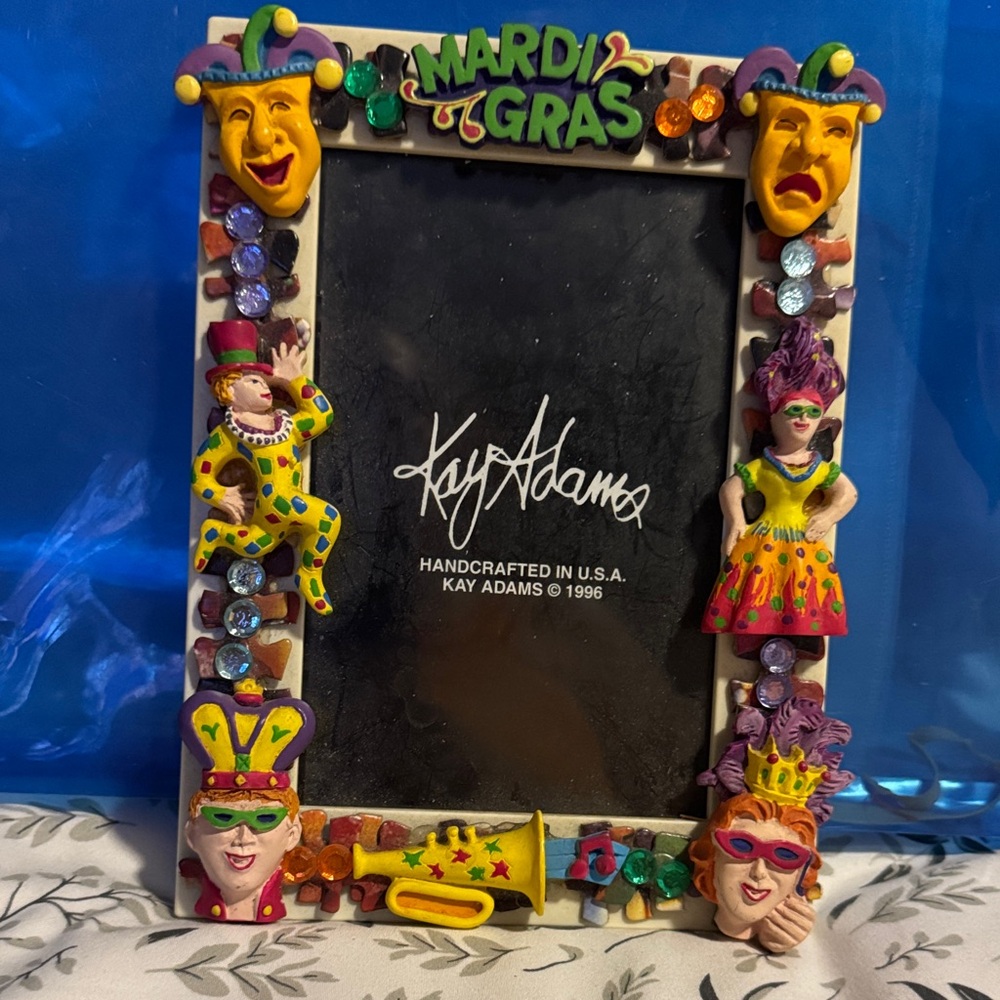 Adams Colorful Mardi Gras Picture Frame